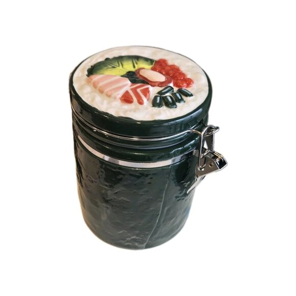 New Green Cute Food 3D Print CERAMIC Suction PASTA Kitchen STORAGE CONTAINER - Picture 3 of 3